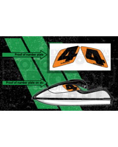 SXR800 Number Plate 3201 