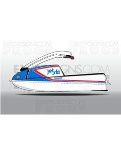 Kawasaki Jet Ski 550, 550SX,440, 400 Graphic Kit - EK0005K550