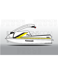 Kawasaki Jet Ski 550, 550SX,440, 400 Graphic Kit - EK0009K550