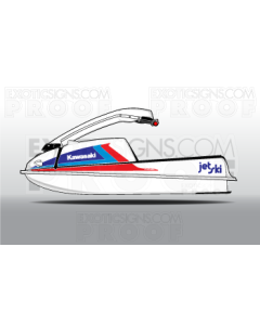 Kawasaki Jet Ski 550, 550SX,440, 400 Graphic Kit - EK0010K550