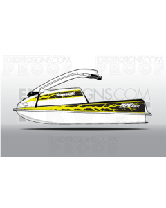 Kawasaki Jet Ski 550, 550SX,440, 400 Graphic Kit - EK0011K550