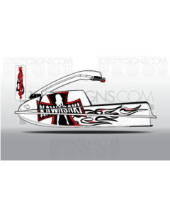 Kawasaki Jet Ski 550, 550SX,440, 400 Graphic Kit - EK0012K550