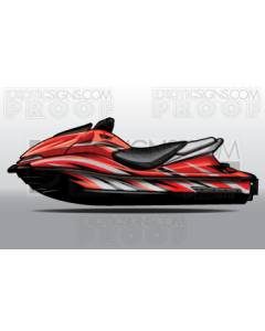Kawasaki Jet Ski Ultra 250/260 Graphic Kit - EK0010U2