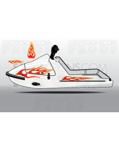 Kawasaki Jet Ski X2 Generation1 Graphic Kit - EK0001X2G1