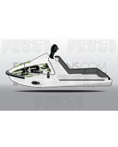 Kawasaki Jet Ski X2 Generation1 Graphic Kit - EK0003X2G1