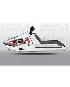 Kawasaki Jet Ski X2 Generation1 Graphic Kit - EK0008X2G1