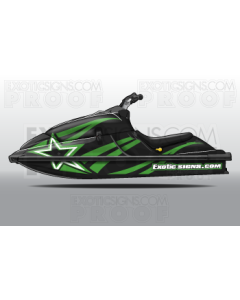 Kawasaki Jet Ski X2 Generation 2 Graphic Kit - EK0002X2G2