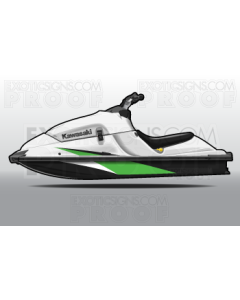 Kawasaki Jet Ski X2 Generation 2 Graphic Kit - EK0003X2G2