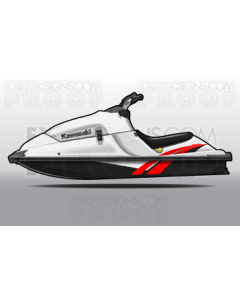 Kawasaki Jet Ski X2 Generation 2 Graphic Kit - EK0004X2G2