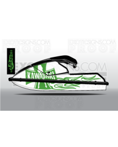 Kawasaki 650 SX Graphic Kit - EK0012K650 