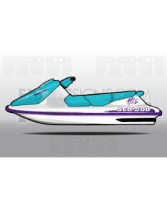 SeaDoo GT/GTI/GTS/GTX - Generation 1 - 1990 to 2001 - Graphic Kit ES0003GTIG1