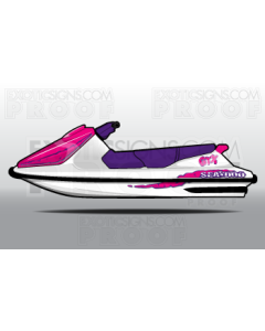 SeaDoo GT/GTI/GTS/GTX - Generation 1 - 1990 to 2001 - Graphic Kit ES0006GTIG1