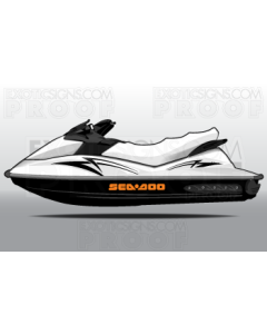 SEADOO GTI/WAKE GENERATION 4 - 2006 TO 2010 - GRAPHIC KIT - ES0004GTIG4