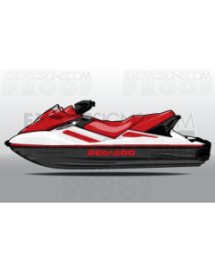 SEADOO GTX/WAKE GENERATION 3 - 2002 TO 2009 - GRAPHIC KIT - ES0005TEC