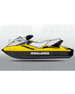 SEADOO GTX/WAKE GENERATION 3 - 2002 TO 2009 - GRAPHIC KIT - ES0006TEC