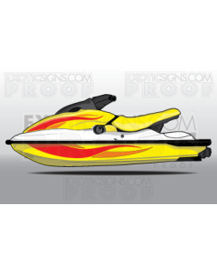 SEADOO HX - 1996 TO 1998 - GRAPHIC KIT - ES0008HX