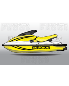 SEADOO HX - 1996 TO 1998 - GRAPHIC KIT - ES0009HX