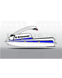 Kawasaki Jet Ski 550, 550SX,440, 400 Graphic Kit - EK0001K550