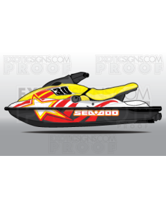 SEADOO HX - 1996 TO 1998 - GRAPHIC KIT - ES0011HX