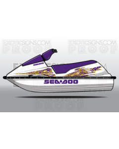 SEADOO SP, SPI, SPX, XP GENERATION 1 - 1989 TO 1993 - GRAPHIC KIT - ES0008SP