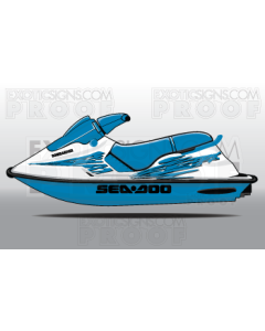 SEADOO SP, SPI, SPX, XP GENERATION 2 - 1994 TO 1999 - GRAPHIC KIT - ES0004SPX