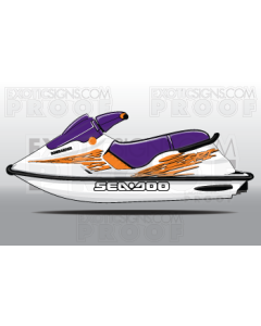 SEADOO SP, SPI, SPX, XP GENERATION 2 - 1994 TO 1999 - GRAPHIC KIT - ES0025SPX