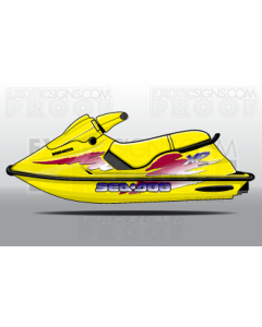 SEADOO SP, SPI, SPX, XP GENERATION 2 - 1994 TO 1999 - GRAPHIC KIT - ES0001SPX