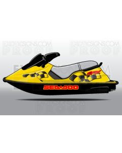 SEADOO SP, SPI, SPX, XP GENERATION 2 - 1994 TO 1999 - GRAPHIC KIT - ES0002SPX