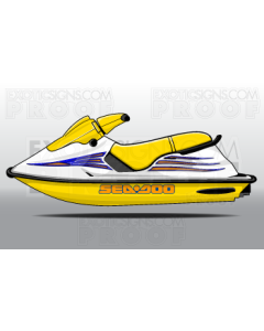 SEADOO SP, SPI, SPX, XP GENERATION 2 - 1994 TO 1999 - GRAPHIC KIT - ES0003SPX