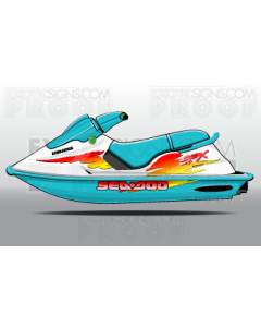 SEADOO SP, SPI, SPX, XP GENERATION 2 - 1994 TO 1999 - GRAPHIC KIT - ES0016SPX