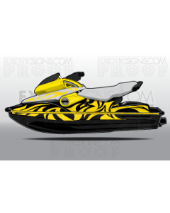 SEADOO XP GENERATION 3 - 1997 TO 2004 - GRAPHIC KIT - ES0011XP2