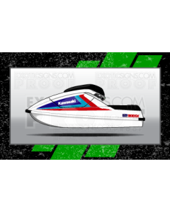 Kawasaki 300 SX Graphic Kit - EK0001K300