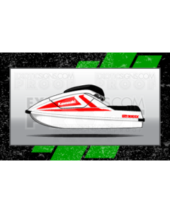 Kawasaki 300 SX Graphic Kit - EK0003K300