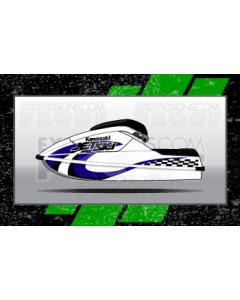 Kawasaki 300 SX Graphic Kit - EK0004K300