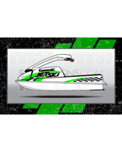 Kawasaki Jet Ski 550, 550SX,440, 400 Graphic Kit - EK0004K550