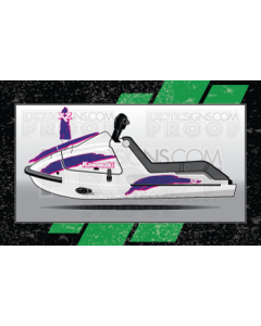 Kawasaki Jet Ski X2 Generation1 Graphic Kit - EK0004X2G1
