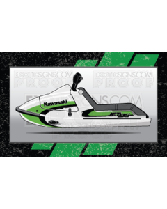 Kawasaki Jet Ski X2 Generation1 Graphic Kit - EK0006X2G1