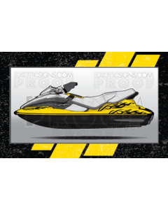SeaDoo GT/GTI/GTX Generation 2 - 1996 to 2002 - Graphic Kit - ES0022SGT