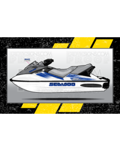 SEADOO GTX/WAKE GENERATION 3 - 2002 TO 2009 - GRAPHIC KIT - ES0013TEC