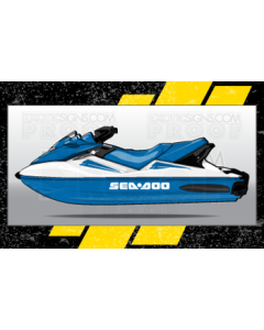 SEADOO GTX/WAKE GENERATION 3 - 2002 TO 2009 - GRAPHIC KIT - ES0010TEC