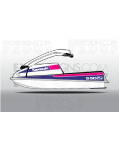 Kawasaki Jet Ski 550, 550SX,440, 400 Graphic Kit - EK0006K550