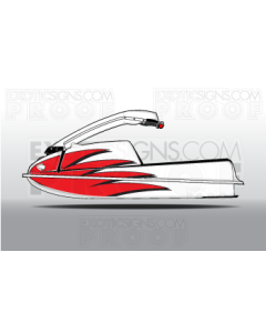 Kawasaki Jet Ski 550, 550SX,440, 400 Graphic Kit - EK0007K550